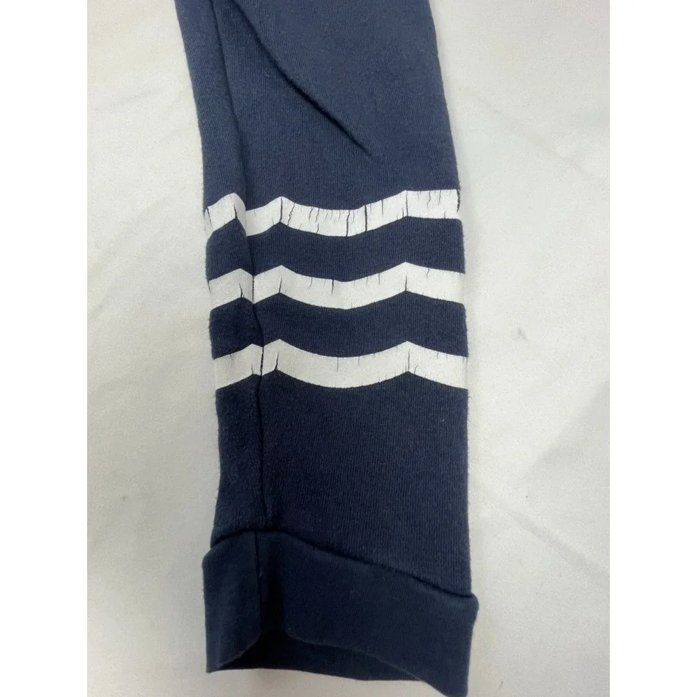SOL ANGELES SWEATSHIRT XL NAVY CREWNECK PULLOVER STRIPE SLEEVE MAFE IN USA